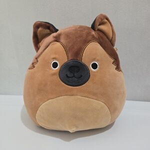 Squishmallows | Brown and Tan Plush Dog Toy